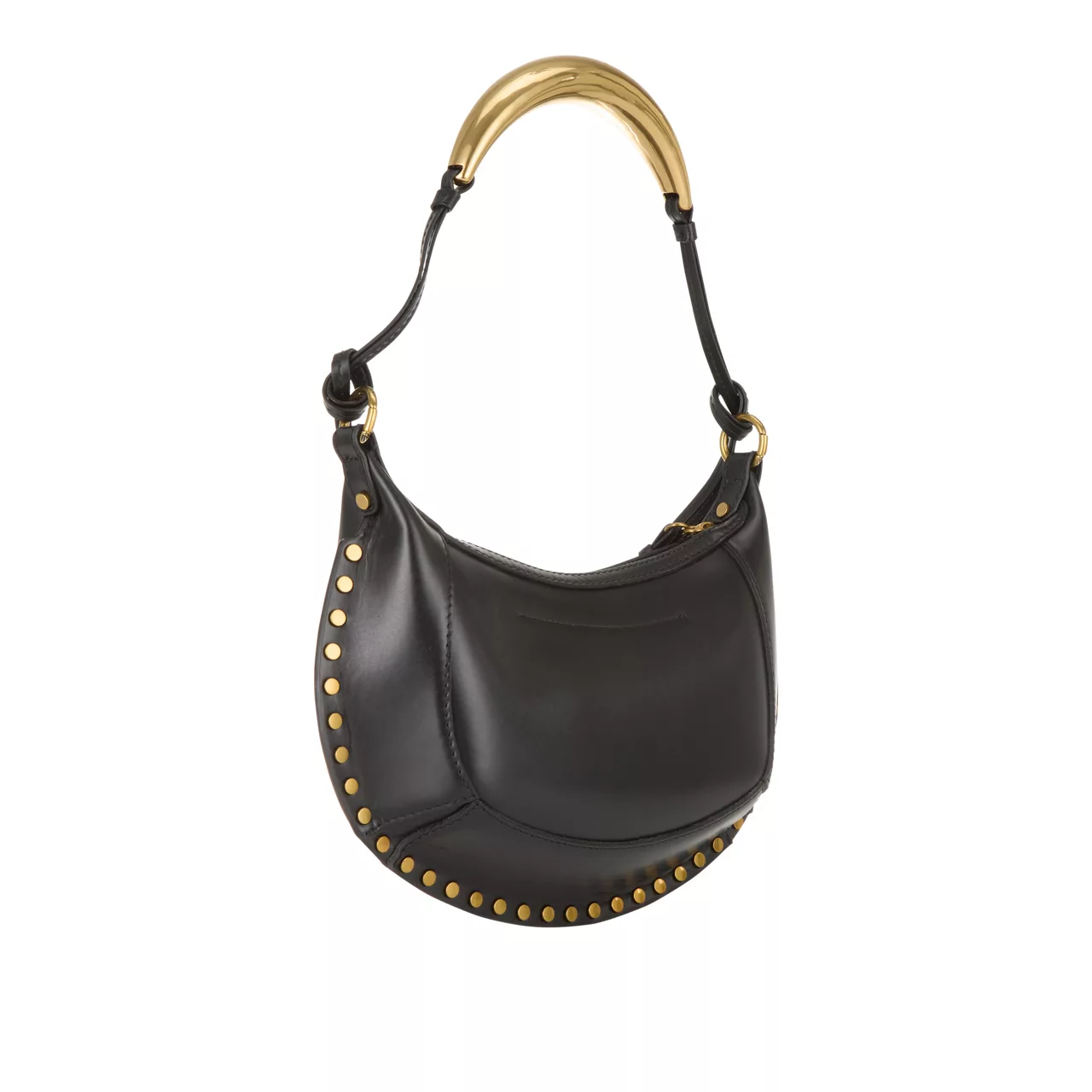 ISABEL MARANT Oskan Moon Shoulder Bag - BlackGold