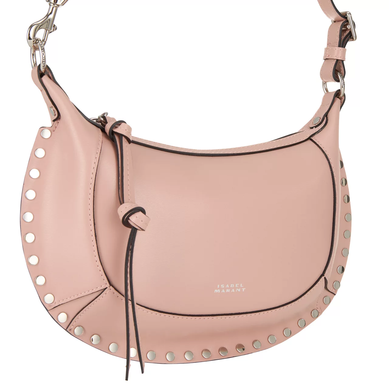 ISABEL MARANT Oskan Moon Shoulder Bag - Nude