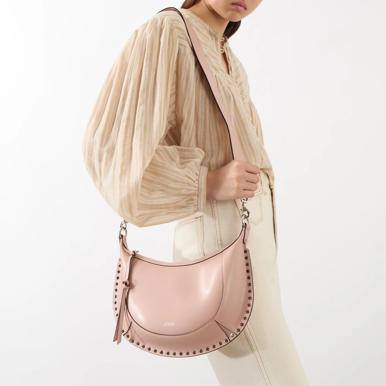 ISABEL MARANT Oskan Naoko Shoulder Bag - Nude