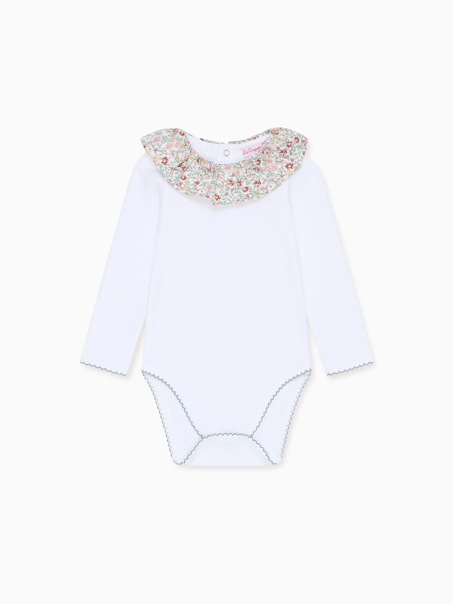 Ivory Floral Tula Baby Girl Body Vest