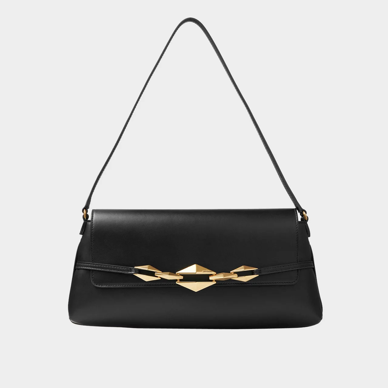 JIMMY CHOO Diamond East-West Shoulder Bag - BLACKGOLD