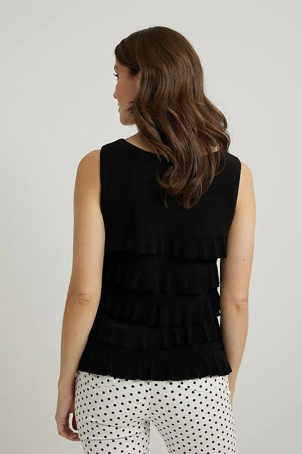 Joseph Ribkoff Ruffle Sleeveless Top