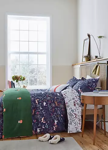 Joules Kooky Woodlands Cotton 180 Thread Count Duvet Cover Set | Kaleidoscope