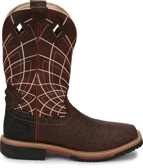 Justin Derrickman 12 Waterproof Composite Toe Work Boot