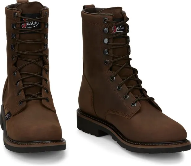 Justin Drywall 8 Waterproof Lace-Up Work Boot