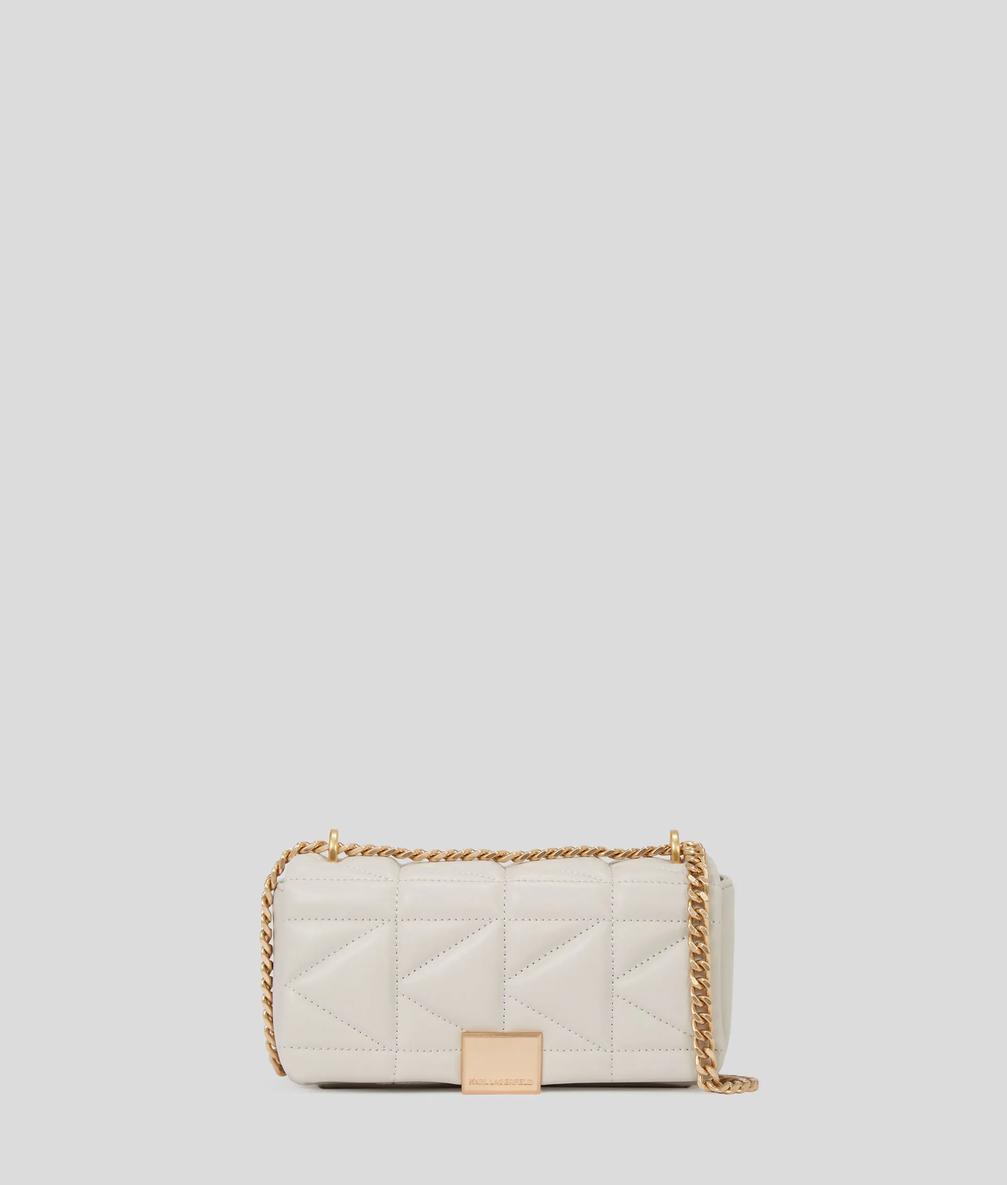 Karl Lagerfeld, K/kuilt Small Crossbody Bag, Woman, Cement, Size: One size