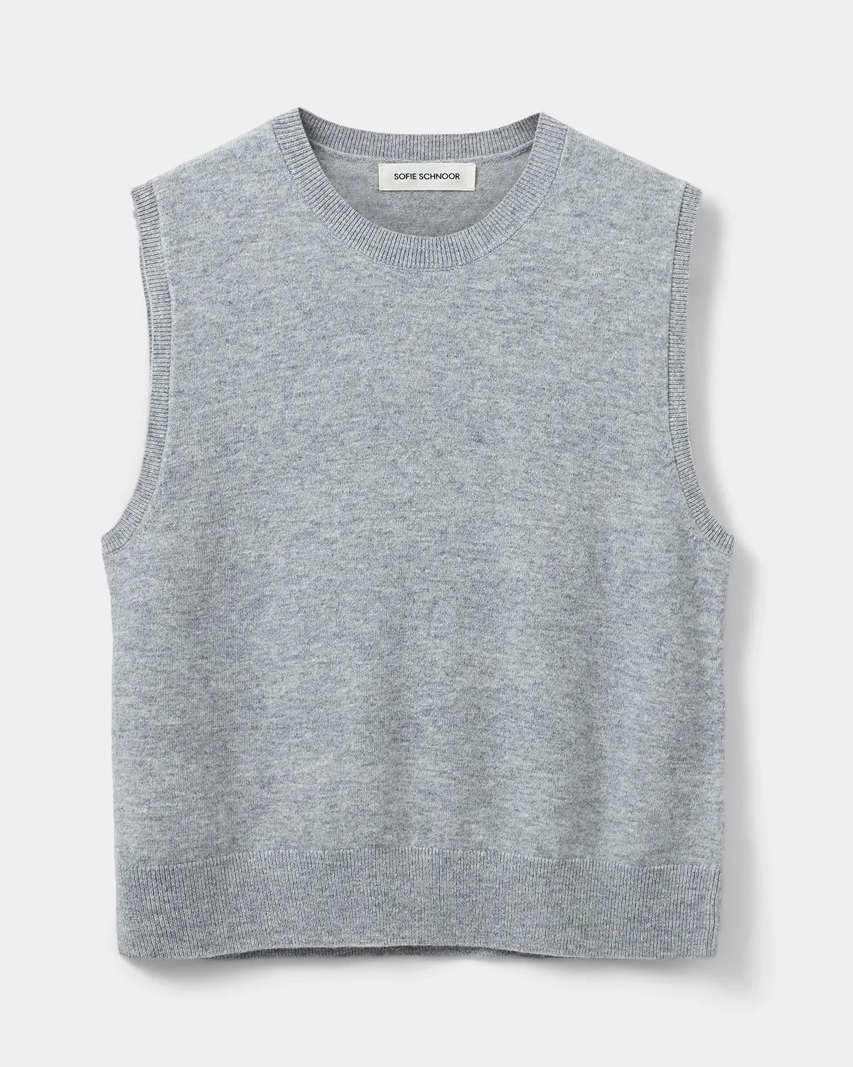 KARLISW VEST - Grey melange