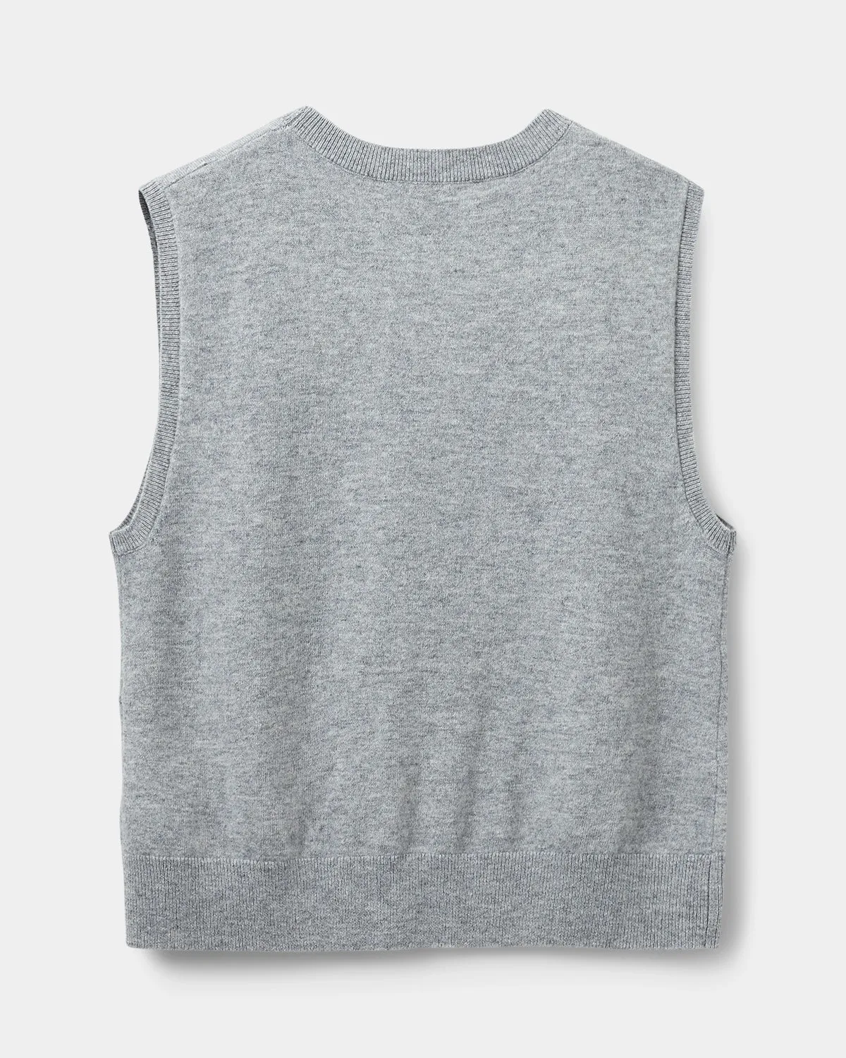 KARLISW VEST - Grey melange