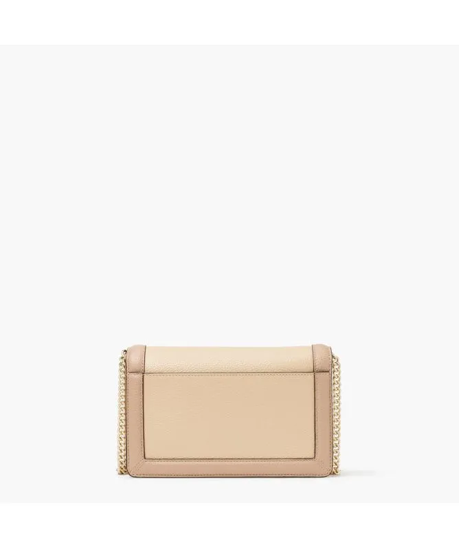 Kate Spade Knott Colorblocked Flap Crossbody Bag | Beige