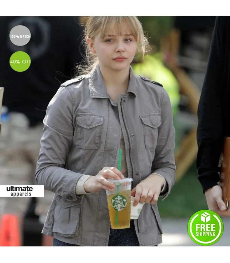 Kick-Ass 2 Chloe Grace Moretz (Hit Girl) Cotton Grey Jacket