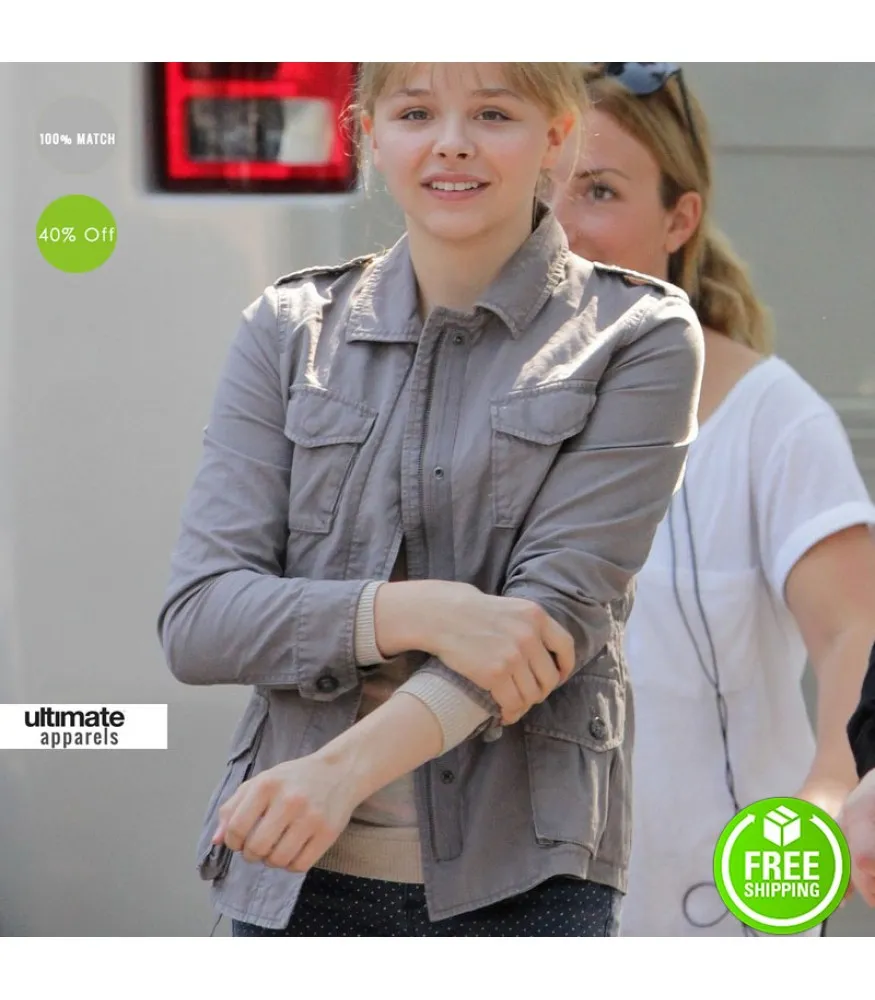 Kick-Ass 2 Chloe Grace Moretz (Hit Girl) Cotton Grey Jacket