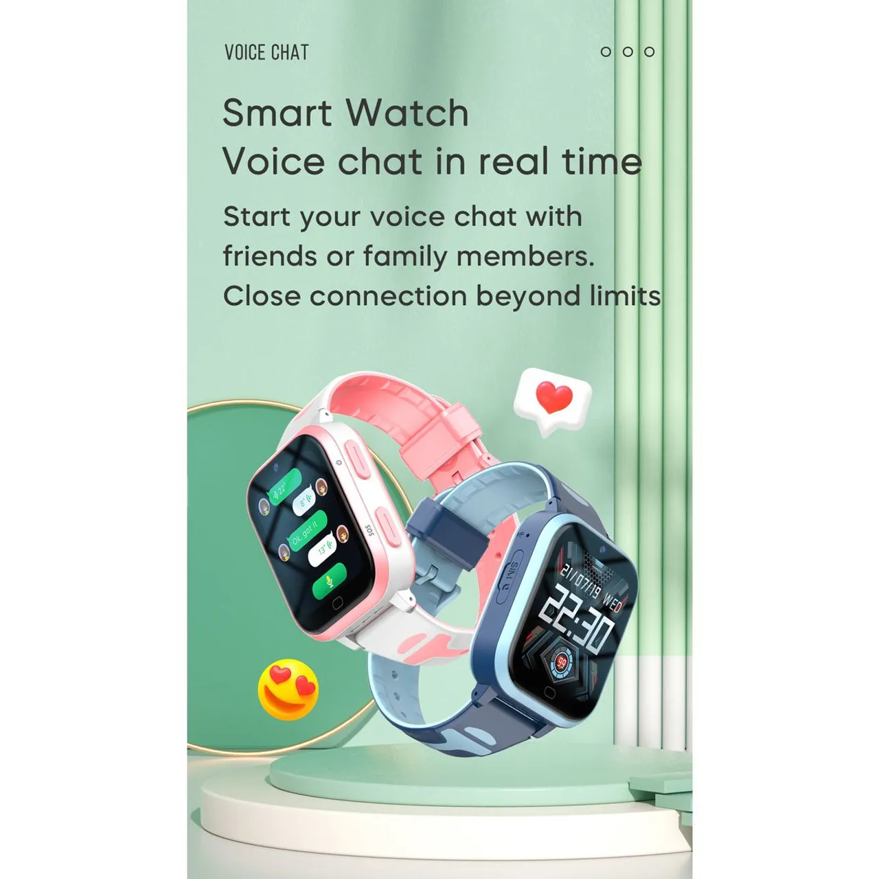 Kids smart watch 1.69 HD Screen, vedio call, Safety Calls, Camera, GPS,SOS,WHATSAPP,TIKTOK,FACEBOOK, Step Tracker，boys and girls