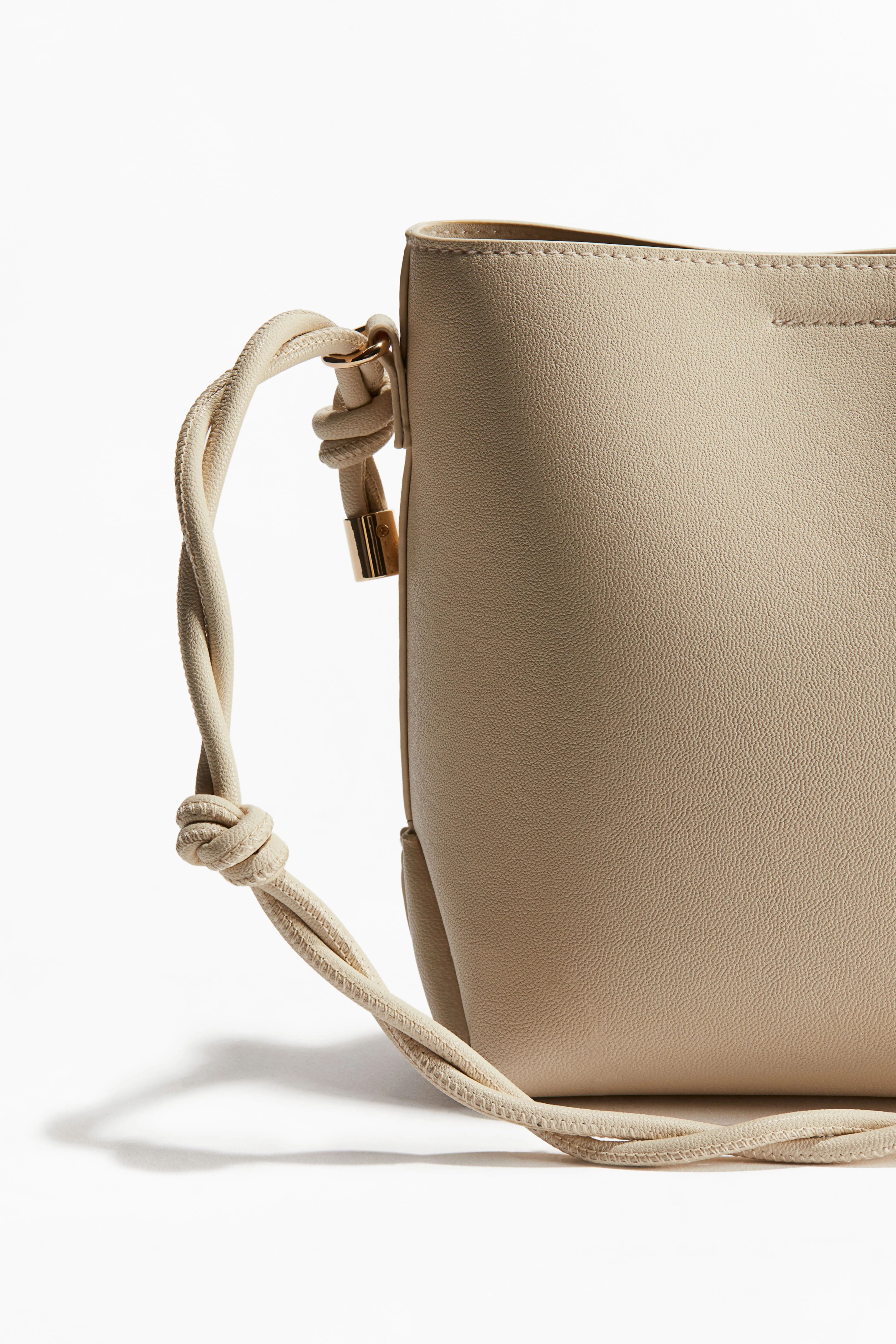 Knot-detail crossbody bag - Light beige - Ladies | H&M GB