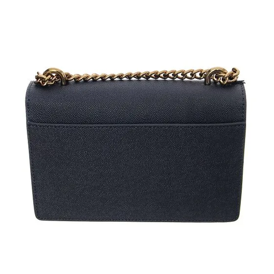 KURT GEIGER Shoredicth Sm Crossbody Navy Blue Leather Corssbody Bag