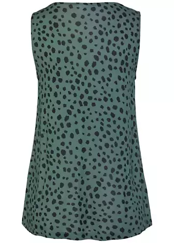 LASCANA Sleeveless V-Neck Print Top | Grattan