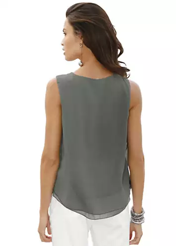 Layered Sleeveless Top by Creation L | Grattan