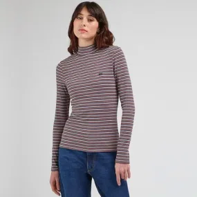 Lee Jeans Retro Ribbed LS Polo Neck Striped Tee DM