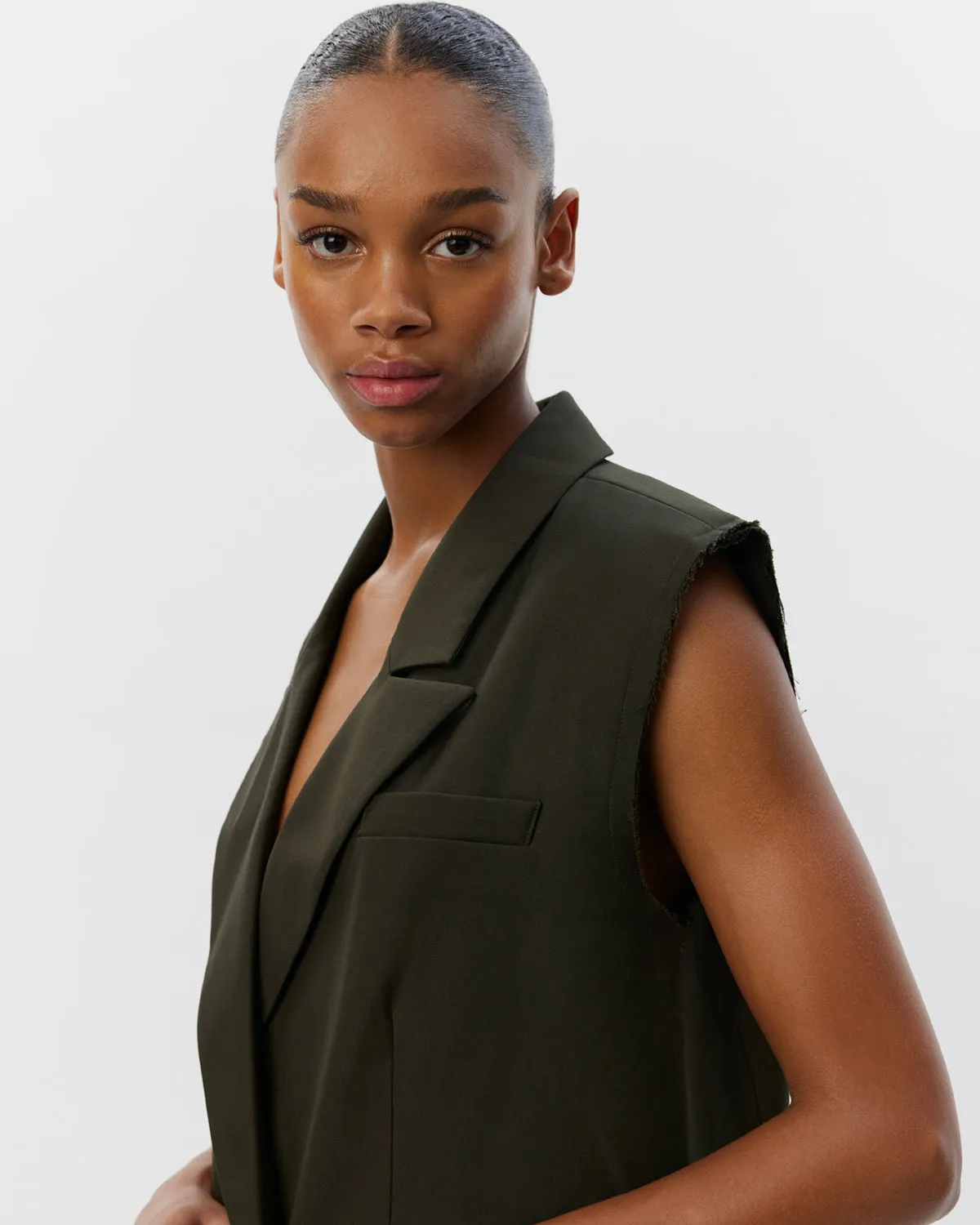 LINKASW VEST - olive