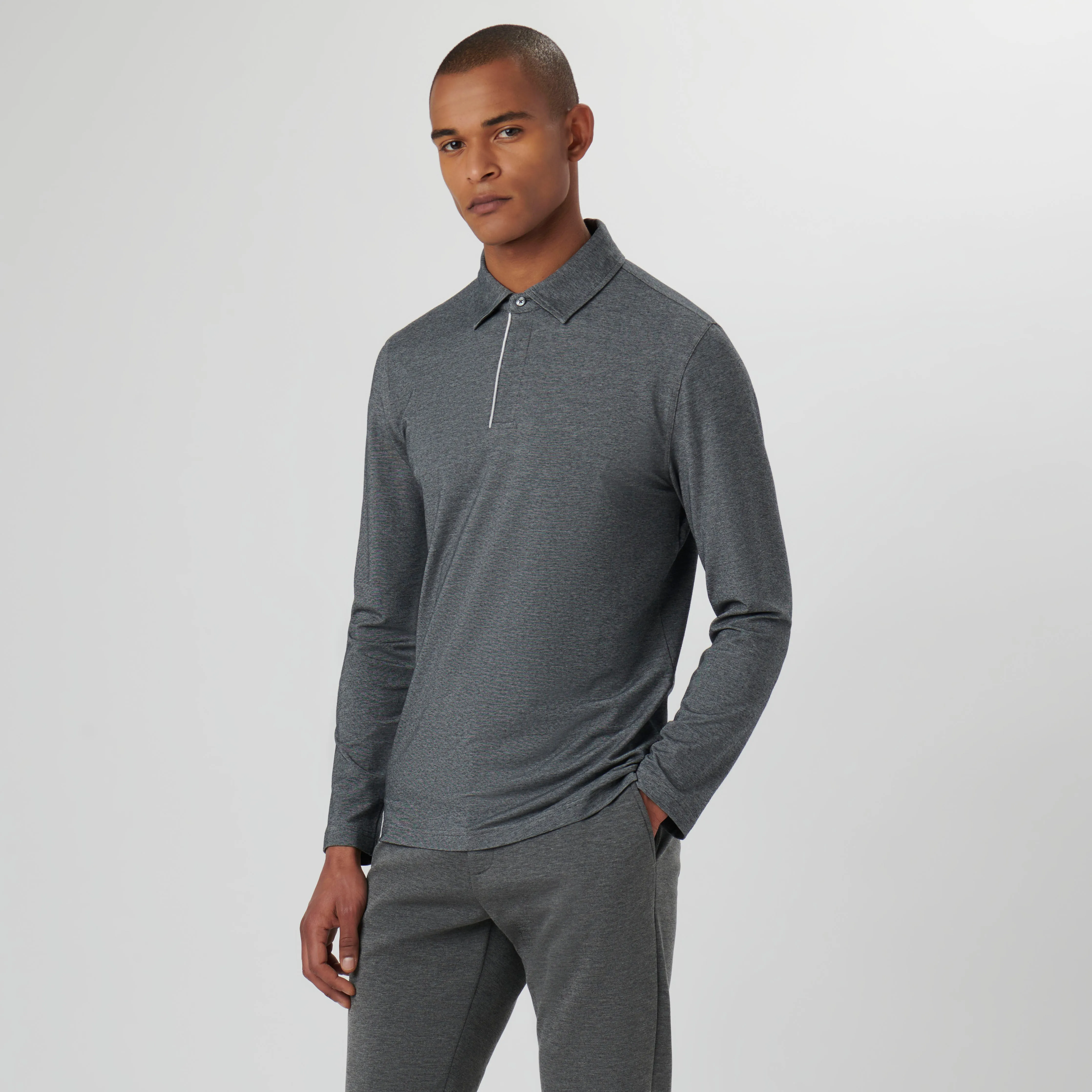 Long-sleeved Polo Shirt