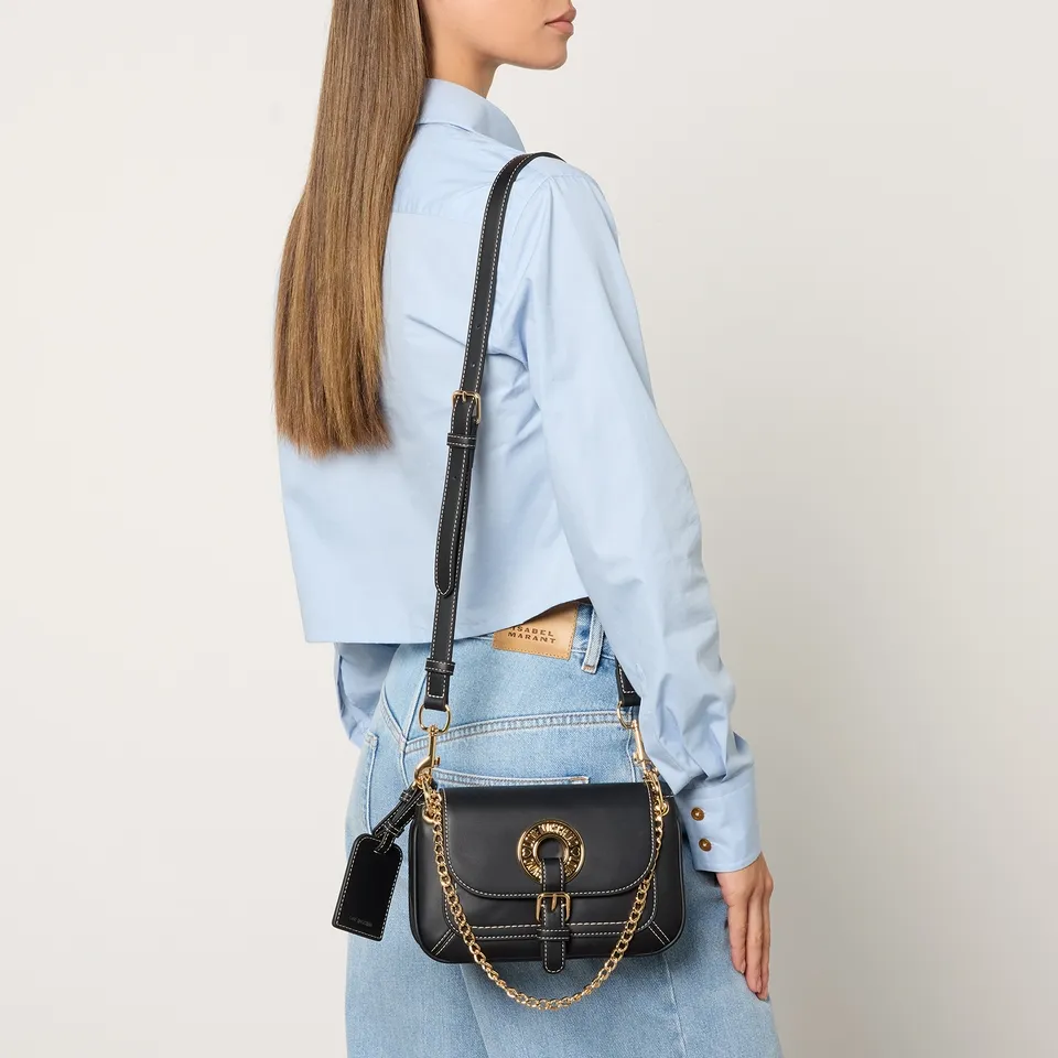 Love Moschino Eyelet Leather Shoulder Bag