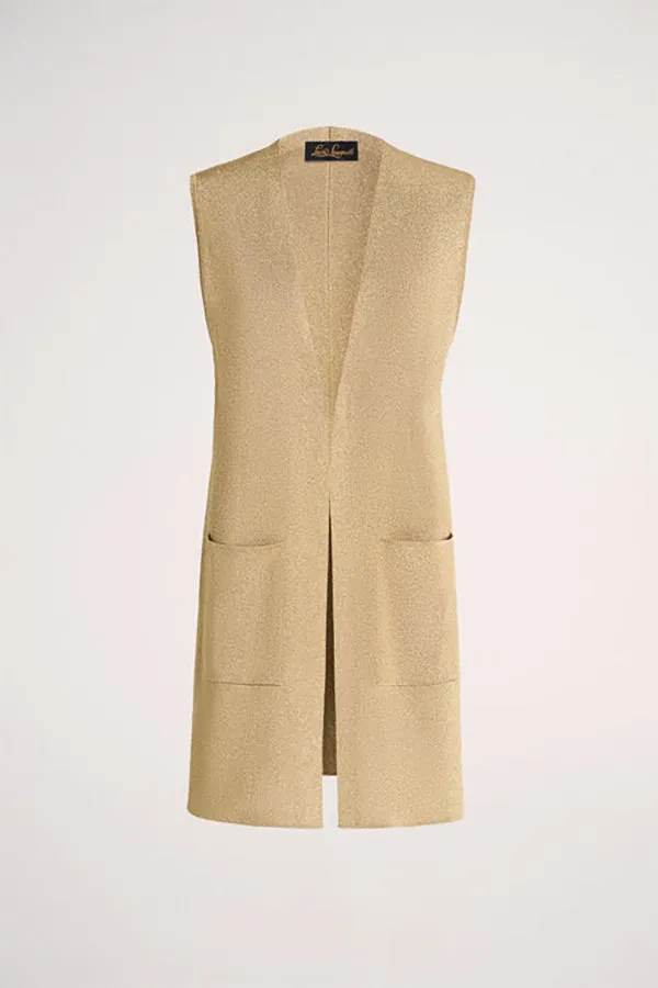 Luisa Spagnoli ZIO GOLD LUREX VEST