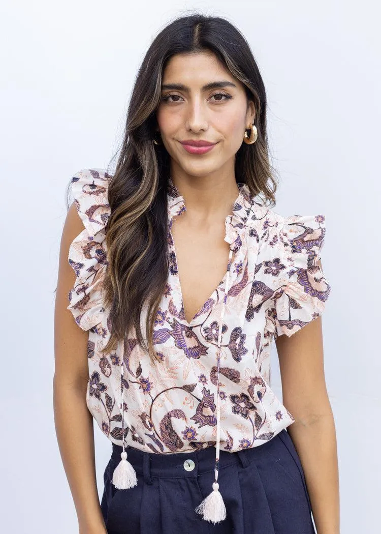 Mandy Sleeveless Print Top