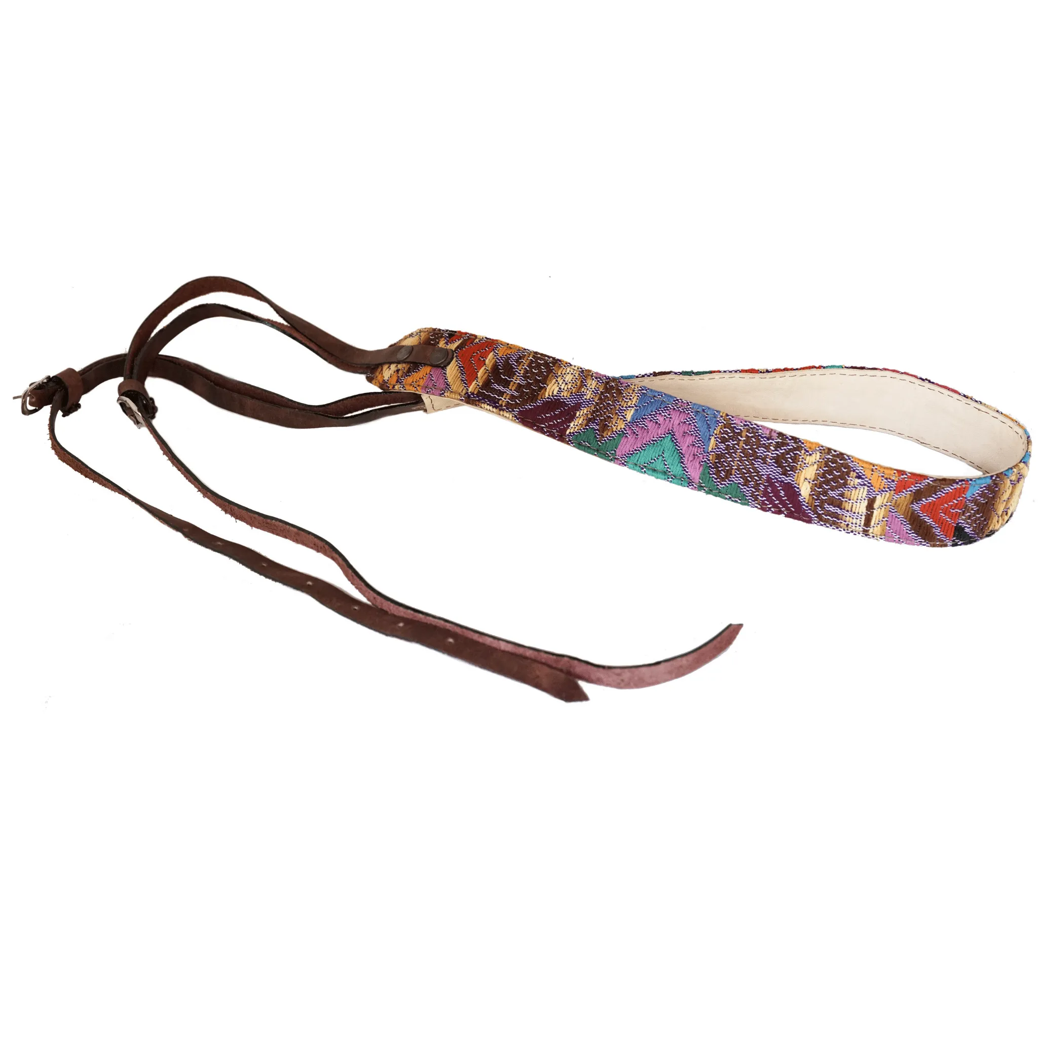 Mayan Fabric Leather Camera Strap