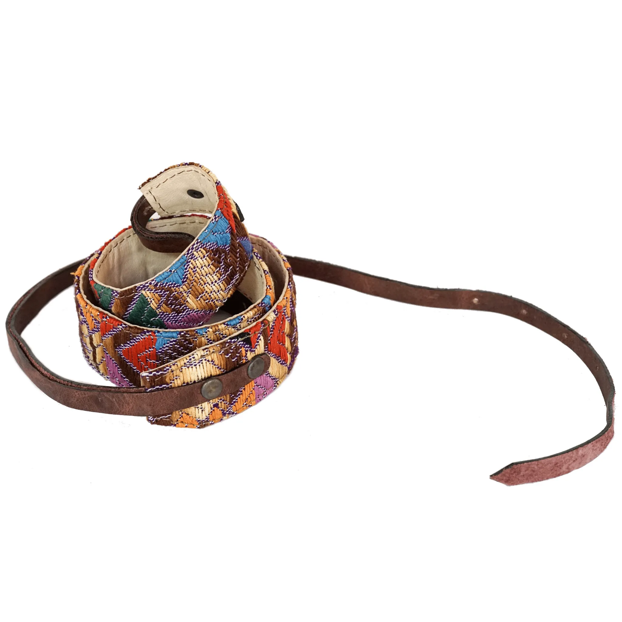 Mayan Fabric Leather Camera Strap