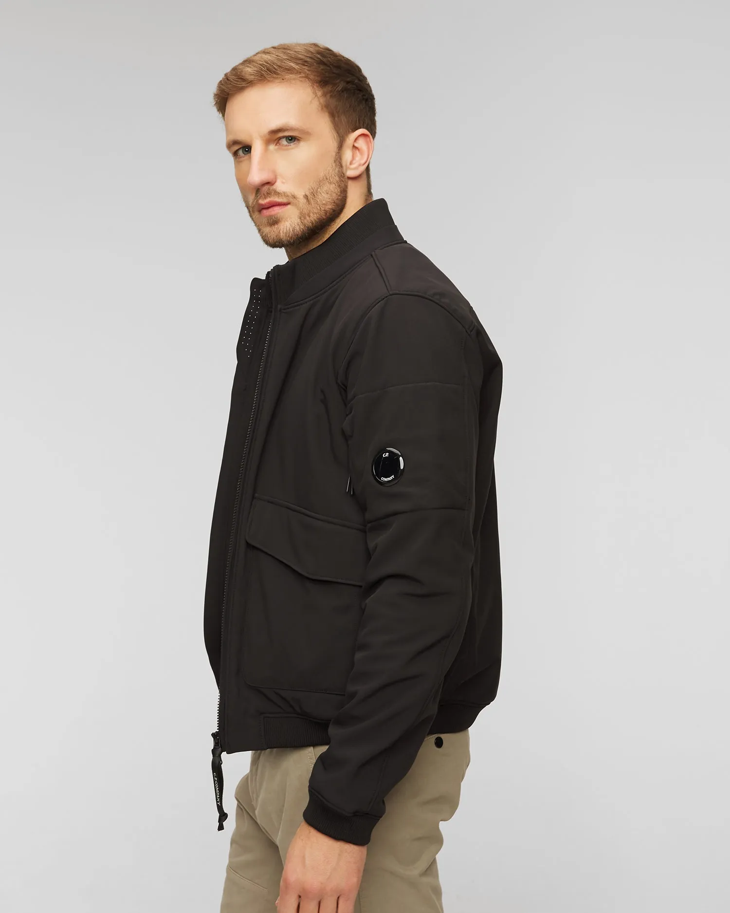 Men's black jacket C.P. Company 15cmow011a006097a-999