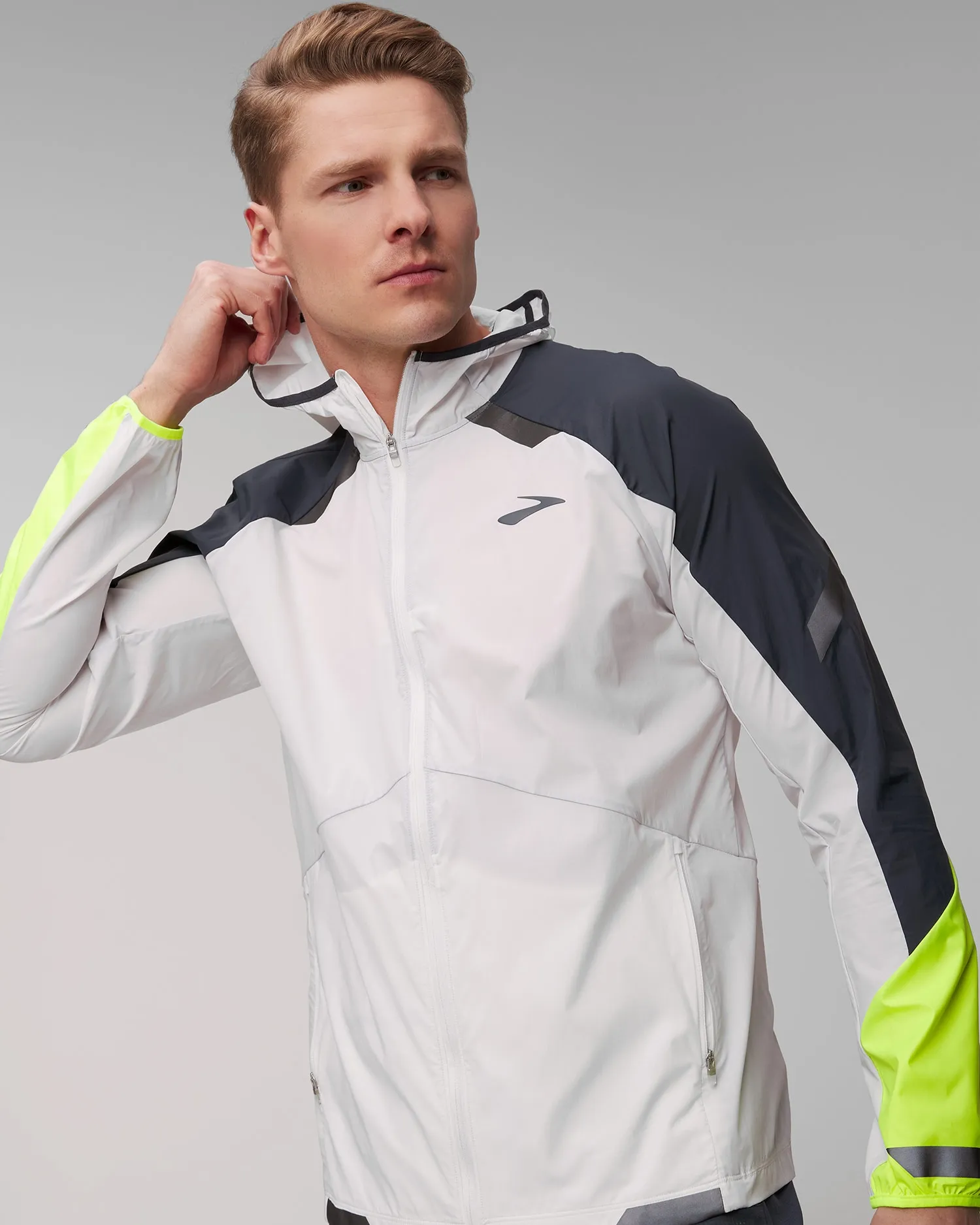 Men's Brooks Run Visible Convertible Jacket 211406134-white-asphalt-nightlife