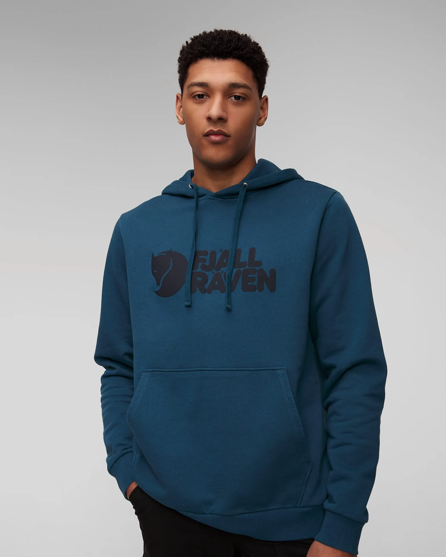 Men’s blue Fjallraven Logo Hoodie M f84144-574