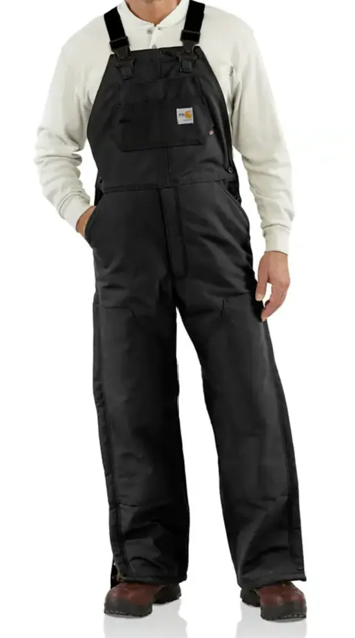 Men's Carhartt FR Duck Bib Quilt-Lined Overall #101626-001