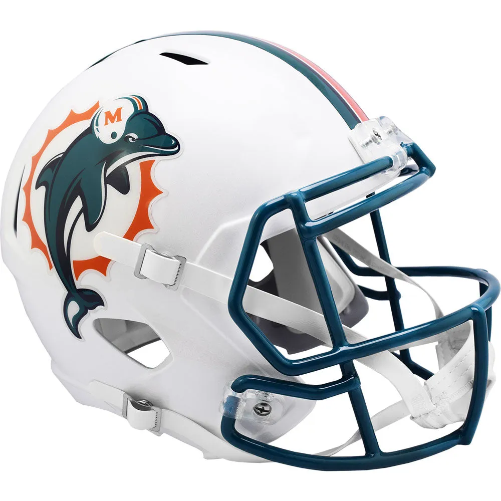 Miami Dolphins Throwback Riddell Deluxe Full Size Replica Helmet - 1997-2012