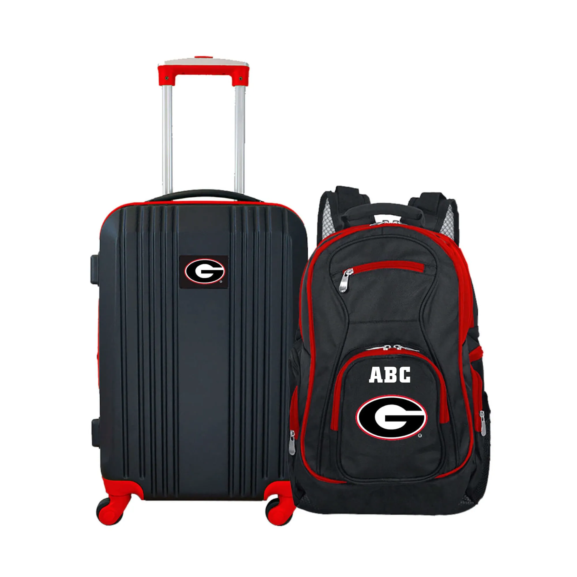 MOJO Georgia Bulldogs Personalized Premium 2-Piece Backpack & Carry-On Set