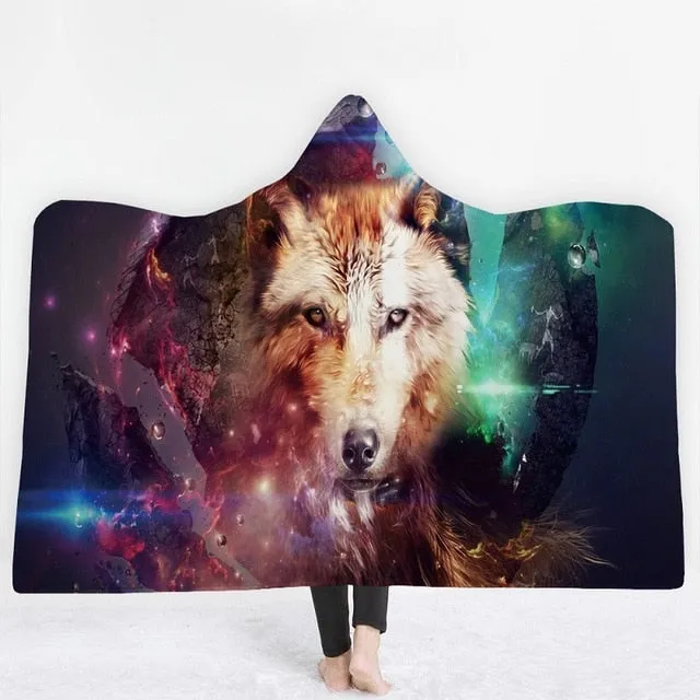 Moon Eclipse Hooded Blanket