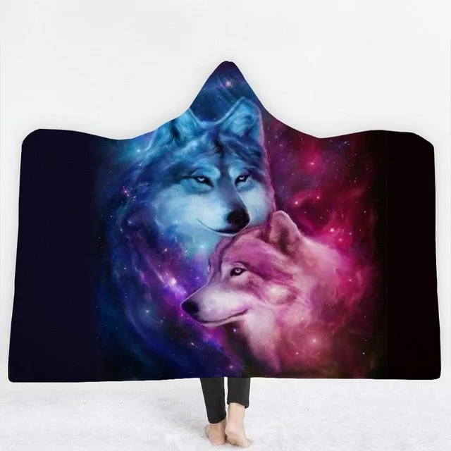 Moon Eclipse Hooded Blanket