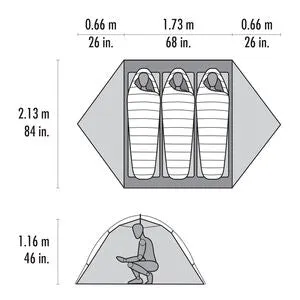 MSR Hubba Hubba 3-Person Backpacking Tent