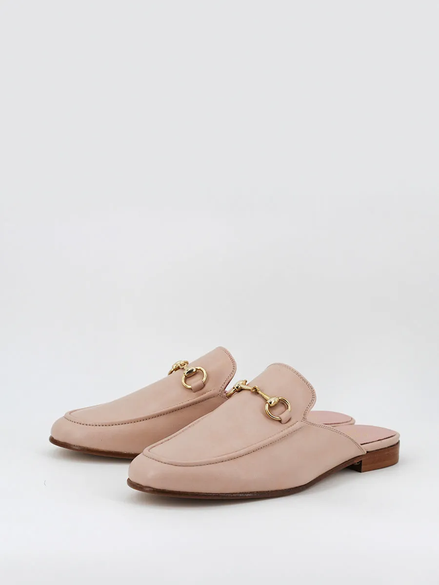 Mules Venecia piel coy color beige