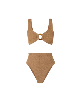 Nadine Bikini Metallic Crinkle