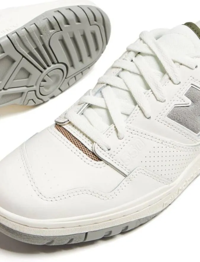 New Balance 550 colour-block leather sneakers White