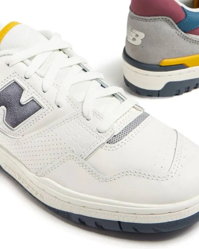 New Balance 550 colour-block leather sneakers White