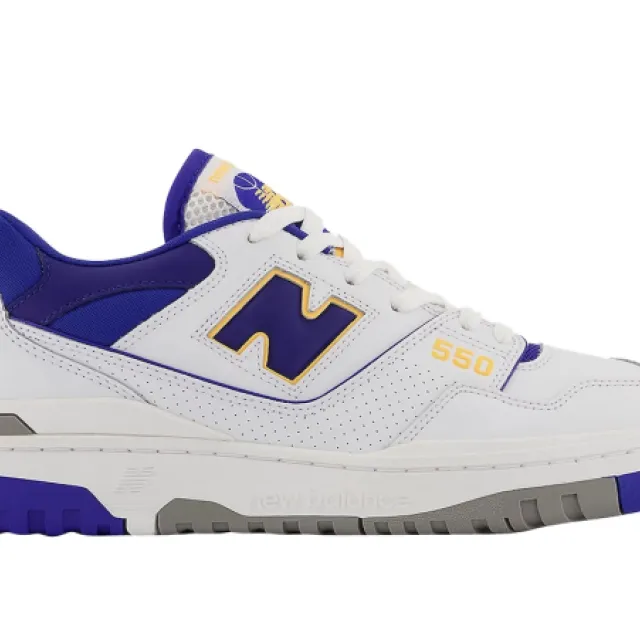 New Balance 550 Lakers Pack Purple Gold White BB550WTN