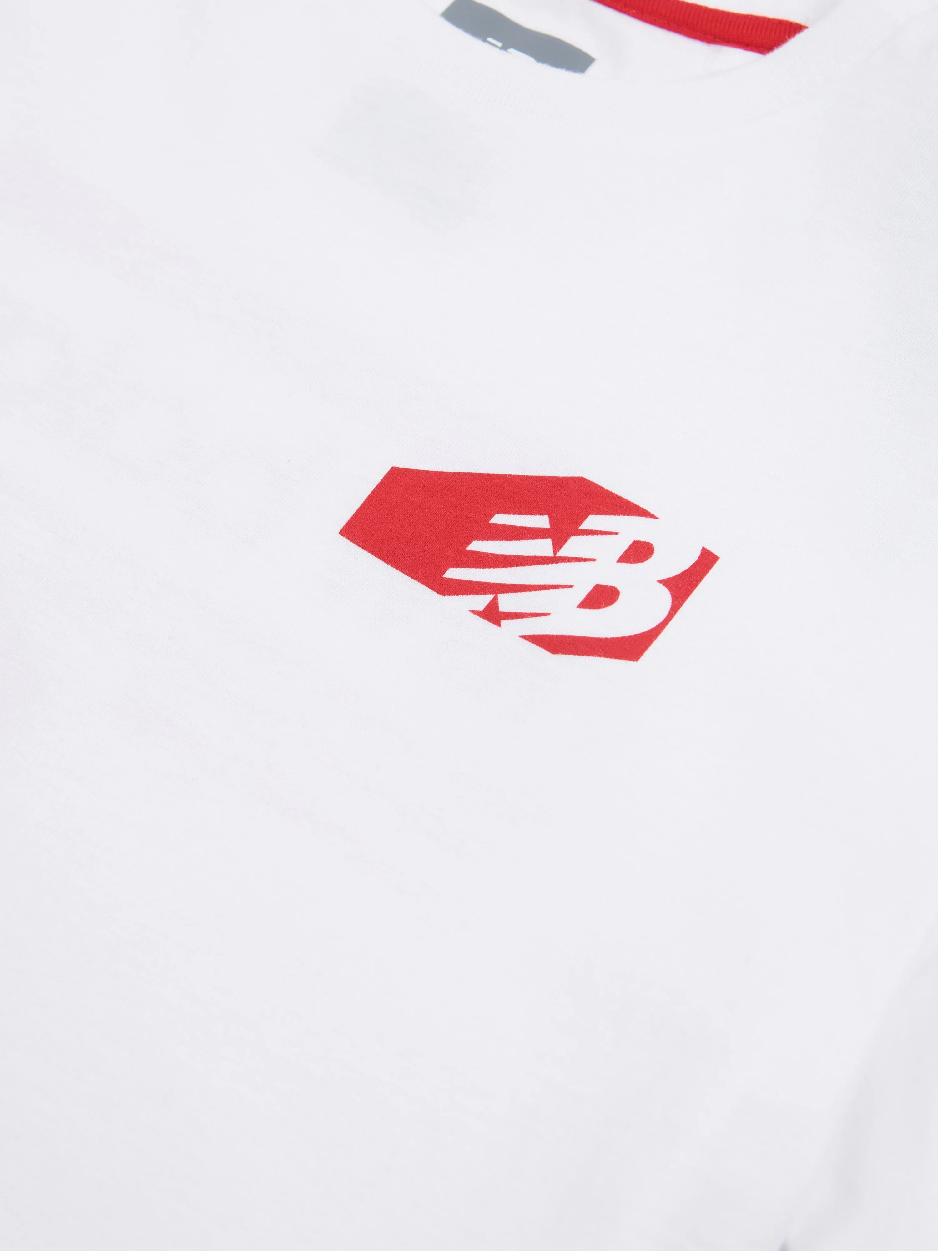 New Balance Boys Authentic Brand T-Shirt in White