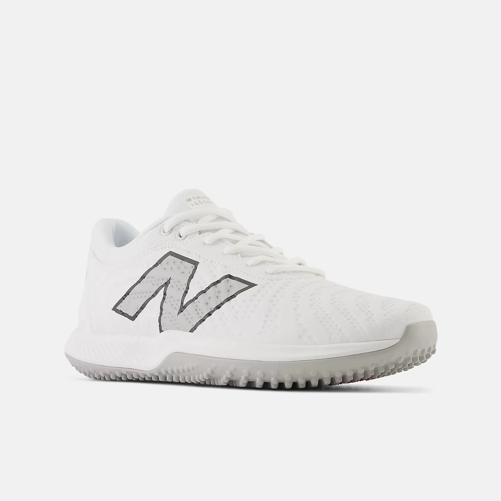 New Balance FuelCell 4040v7 Turf Trainer: Optic White with Raincloud