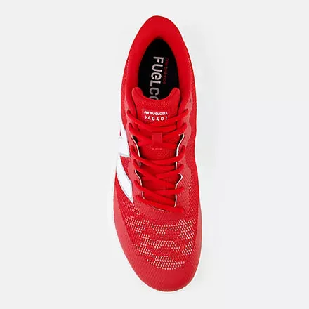 New Balance FuelCell 4040v7 Turf Trainer: Team Red with Optic White