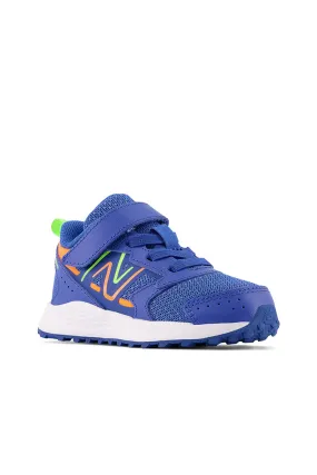 New Balance Toddler Fresh Foam 650 Bungee Lace with Top Strap in Cobalt