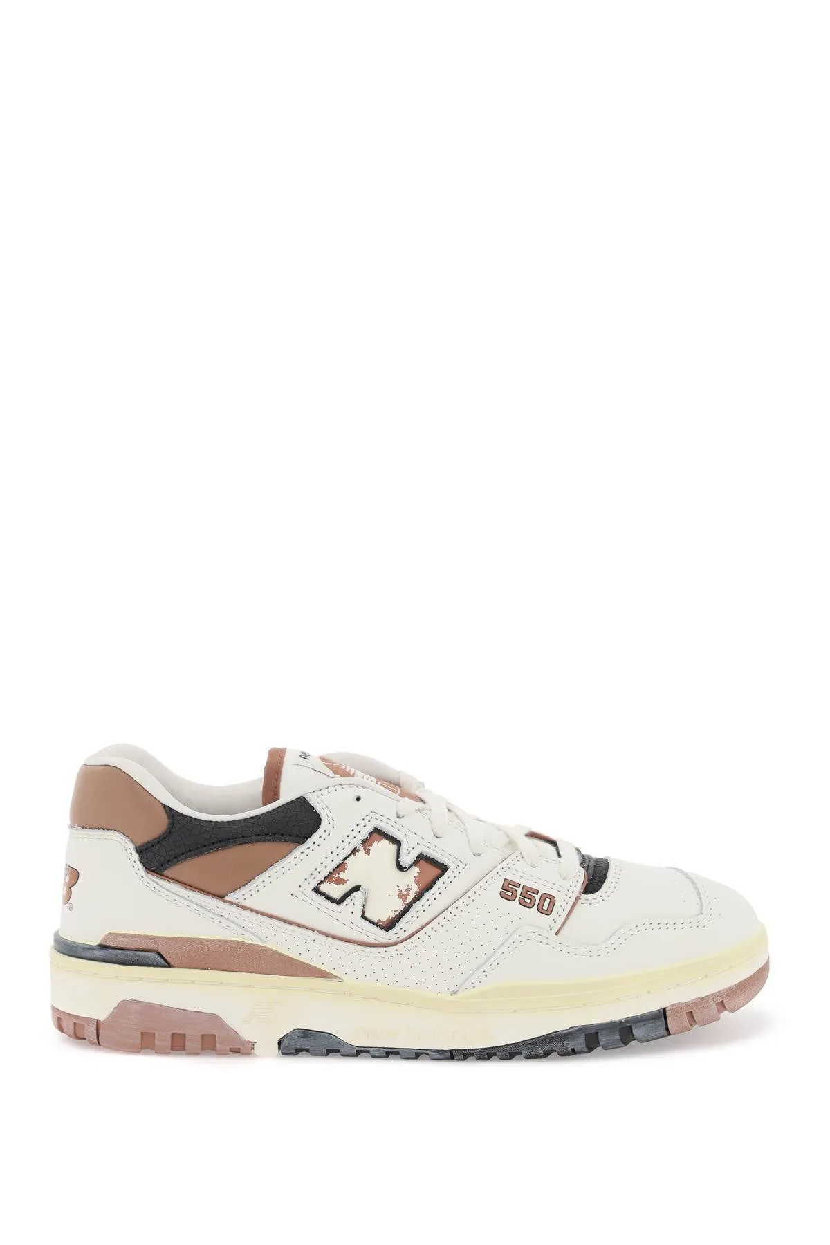 New balance vintage-effect 550 sneakers BB550VGC OFF WHITE BROWN