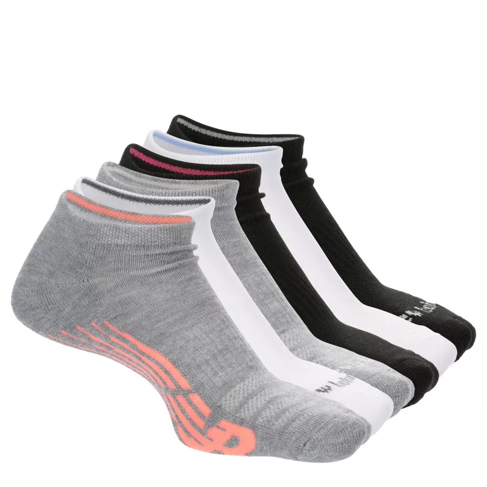 NEW BALANCE  WOMENS PERFORMANCE LOW CUT SOCKS 6 PAIRS