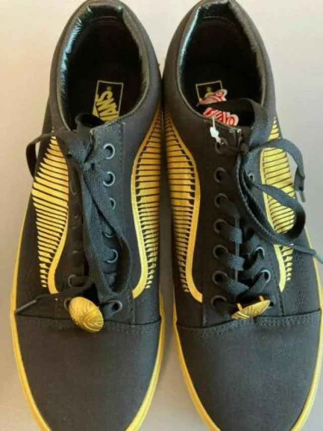 NEW Vans x Harry Potter Golden Snitch Old Skool Black/Go...