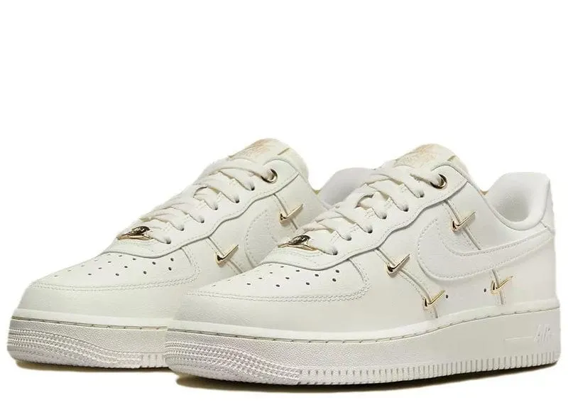 Nike Air Force 1 '07 LX CN Sail Gold Mini Swooshes (Women's)